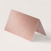 Moderne Rose Gold Foil Script ändern Datum Card Visitenkarten (Rückseite)