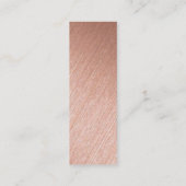 Moderne Rose Gold Foil Script Tags (Rückseite)