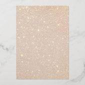 Moderne Rose Gold Formal Classic Elegante Folieneinladung (Rückseite)