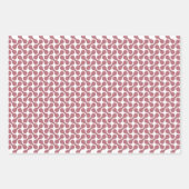 Moderne Rose Gold Geometric Metaball Pattern Geschenkpapier Set (Vorderseite)