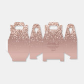 Moderne Rose Gold Glitzer Bat Mitzvah Geschenkschachtel (Ungefaltet)