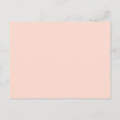 Moderne Rose Gold Glitzer Blush Pink Ombre Sweet 1 Einladungspostkarte (Rückseite)