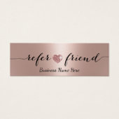 Moderne Rose Gold Glitzer Herberge Wellness-Center (Vorderseite)