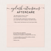 Moderne Rose Gold Glitzer ombre Erröten Nachsorge Visitenkarten (Innenseite Aufgefaltet)