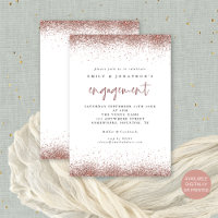 Moderne Rose Gold-Glitzer-Partnerschaft