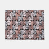 Moderne Rose Gold Glitzer Pink Ananas Muster Fußmatte (Vorderseite)