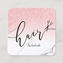 Moderne Rose Gold Glitzer Schere Haarstylist