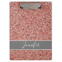 Moderne Rose Gold Glitzer Sparkone Personalisiert