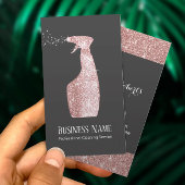 Moderne Rose Gold Glitzer Spray Reinigung Visitenkarte