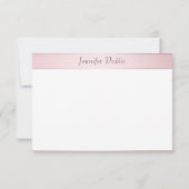 Moderne Rose Gold Handschrift Elegante Vorlage (Rückseite)