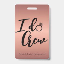 Moderne Rose Gold I Crew Bachelorette