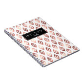 Moderne Rose Gold Ikat | Notizbuch Notizblock (Rechte Seite)