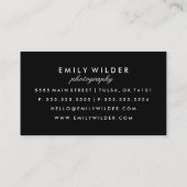 Moderne Rose Gold Ikat | Visitenkarte (Rückseite)