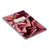 Moderne Rose Gold Imitate Glitzer Name Personalisi Notizblock (Rechte Seite)