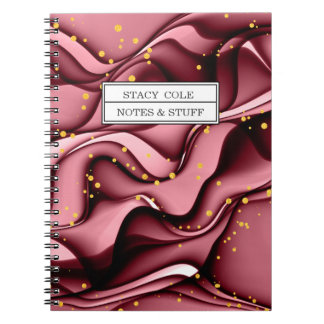 Moderne Rose Gold Imitate Glitzer Name Personalisi Notizblock