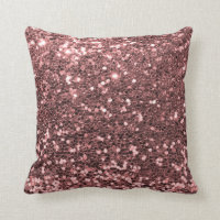 Moderne Rose Gold Imitate Glitzer Shine Print
