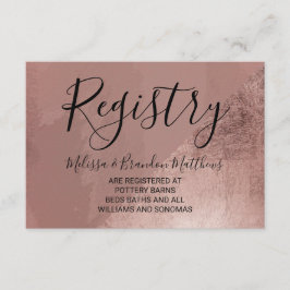 Moderne Rose Gold Imitats Fohlen Dreieck Geschenkk Begleitkarte