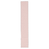 Moderne Rose Gold Kariert Table Runner Wohngestalt Großer Tischläufer (Vorderseite)