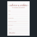 Moderne Rose Gold LGBTQ Hochzeitsberatung und Wüns<br><div class="desc">Diese Rose sind einfach, gold und weiß, modern, minimalistisch, handschriftlich LGBTQ Advice & Wish Blätter sind perfekt, um bei Ihrem Brautparty, Probe Dinner oder Hochzeitsfeier zu essen, damit Sie sich für das glückliche Paar ausfüllen können. Die Menschen werden die Liebe haben, die Anweisungen zu bekommen - sie machen es so...</div>