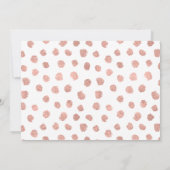 Moderne Rose Gold Liebe Hochzeit Danke-Card Dankeskarte (Rückseite)