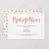 Moderne Rose Gold Liebe Hochzeitskarte Einladung (Vorne/Hinten)