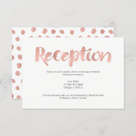 Moderne Rose Gold Liebe Hochzeitskarte Einladung