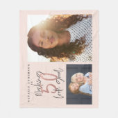 moderne Rose Gold macht 50 aussehen gutVlies Blank Fleecedecke (Vorderseite)