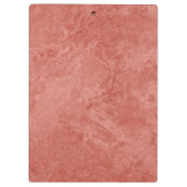 Moderne Rose Gold Marmordesigner Personalisiert Klemmbrett (Rückseite)