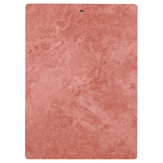 Moderne Rose Gold Marmordesigner Personalisiert Klemmbrett (Rückseite)