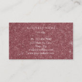 Moderne Rose Gold Minimal Silk Metallic Weiß Visitenkarte (Rückseite)