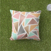 Moderne Rose Gold Minze Metallische Dreiecke Geome Kissen (Golfball-Marker)