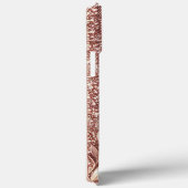 Moderne Rose Gold mit Blütenkurve10 Case-Mate iPhone Hülle (Rückseite / Rechts)