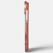 Moderne Rose Gold mit Blütenkurve11 Case-Mate iPhone Hülle (Rückseite / Links)