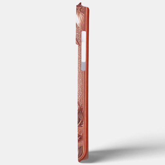 Moderne Rose Gold mit Blütenkurve11 Case-Mate iPhone Hülle (Rückseite / Links)