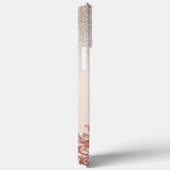 Moderne Rose Gold mit Blütenkurve11 Case-Mate iPhone Hülle (Rückseite / Rechts)