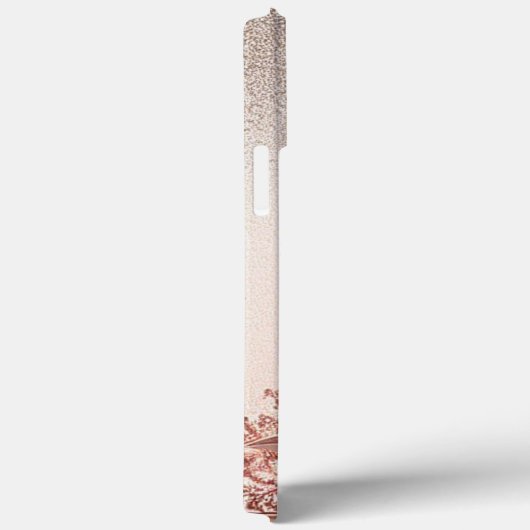 Moderne Rose Gold mit Blütenkurve11 Case-Mate iPhone Hülle (Rückseite / Rechts)