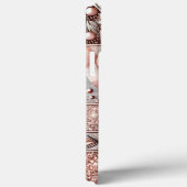 Moderne Rose Gold mit Blütenkurve13 Case-Mate iPhone Hülle (Rückseite / Rechts)
