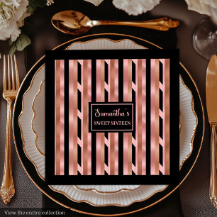 Moderne Rose Gold Napkins Trendy Table Organisator Serviette