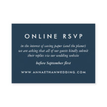 Moderne Rose Gold Rings Wedeln Online RSVP Card