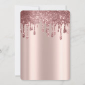 Moderne Rose Gold schick minimalistisch Foto Absch Einladung (Rückseite)