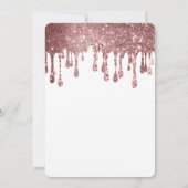 Moderne Rose Gold schick minimalistisch Foto Absch Einladung (Rückseite)