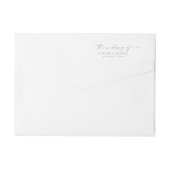 Moderne Rose Gold Script Hochzeit (Rückseite)