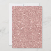 Moderne Rose Gold & Silver RN Abschluss Einladung (Rückseite)