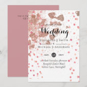 Moderne Rose Gold Trendy Budget Hochzeit (Vorne/Hinten)