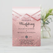 Moderne Rose Gold Trendy Budget Hochzeit (Stehend Vorderseite)
