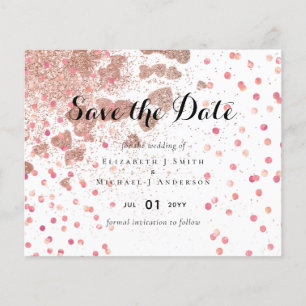 Moderne Rose Gold Trendy Budget Hochzeit