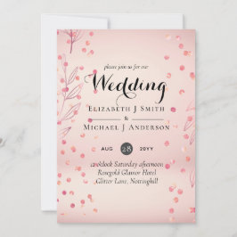 Moderne Rose Gold Trendy Budget Hochzeit
