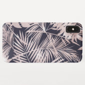 Moderne Rose Gold Tropical Blätter Muster Case-Mate iPhone Hülle (Rückseite (Horizontal))