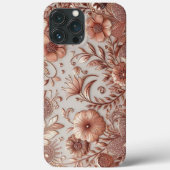 Moderne Rose Gold und Blumen8 Case-Mate iPhone Hülle (Rückseite)
