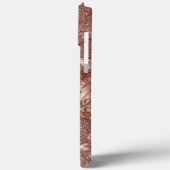 Moderne Rose Gold und Blumen8 Case-Mate iPhone Hülle (Rückseite / Links)